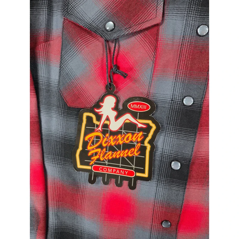 Dixxon Flannel Co The Blazer Pearl Snap‎ Plaid Button Up Shirt Womens Medium NWT